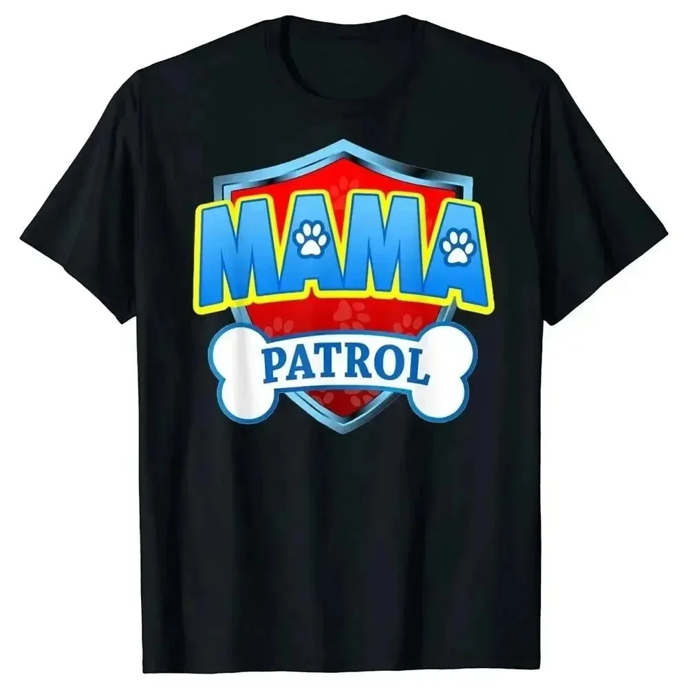 Dog Patrol Shirt Women's Clothing Funny Gift Birthday Party Family Clothing T-Shirt Birthday Gift Top Tee Shirt Women Clothing