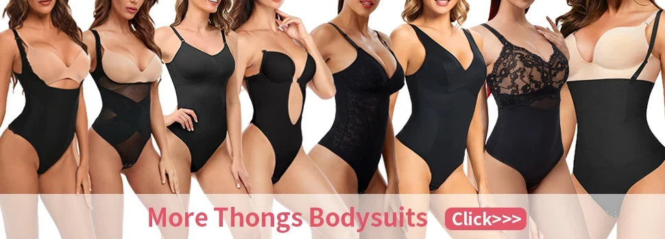 Thongs Bodysuit Shapewear Women Full Body Shaper Waist Trainer Steel Bones Tummy Control Underwear Flat Belly Underbust Corset