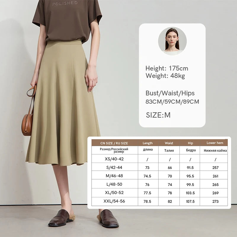 Women's Skirt 2026 Summer New Elegant Office Solid High Waist Mermaid Skirt Casual Loose Versatile Woman Clothes 12622093
