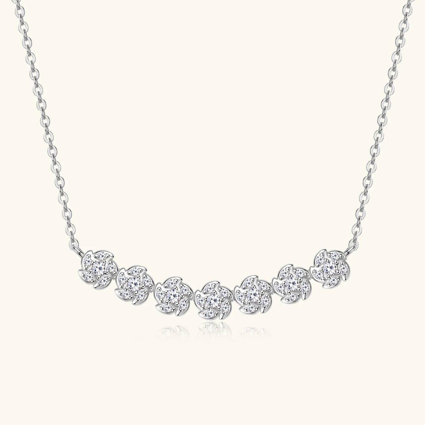 Diamond Necklaces for Women, Dainty 14k Gold/925 Sterling Silver Choker Necklace Gold Plated Jewelry Trendy Gift