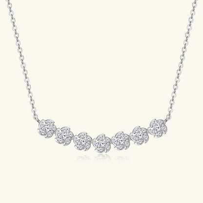 Diamond Necklaces for Women, Dainty 14k Gold/925 Sterling Silver Choker Necklace Gold Plated Jewelry Trendy Gift