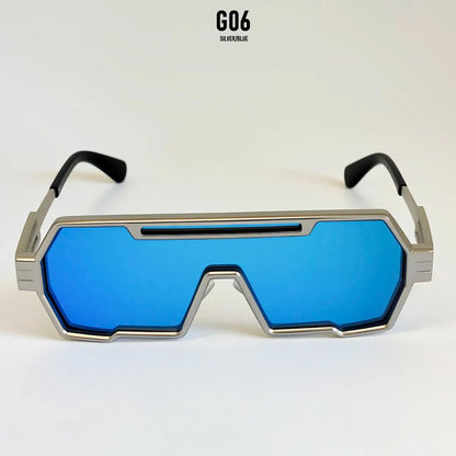 Square Steampunk Sunglasses Women 2026 One Pieces UV400 Protection Sunglass Men Brand Design Fashion Glasses Gafas De Sol Hombre