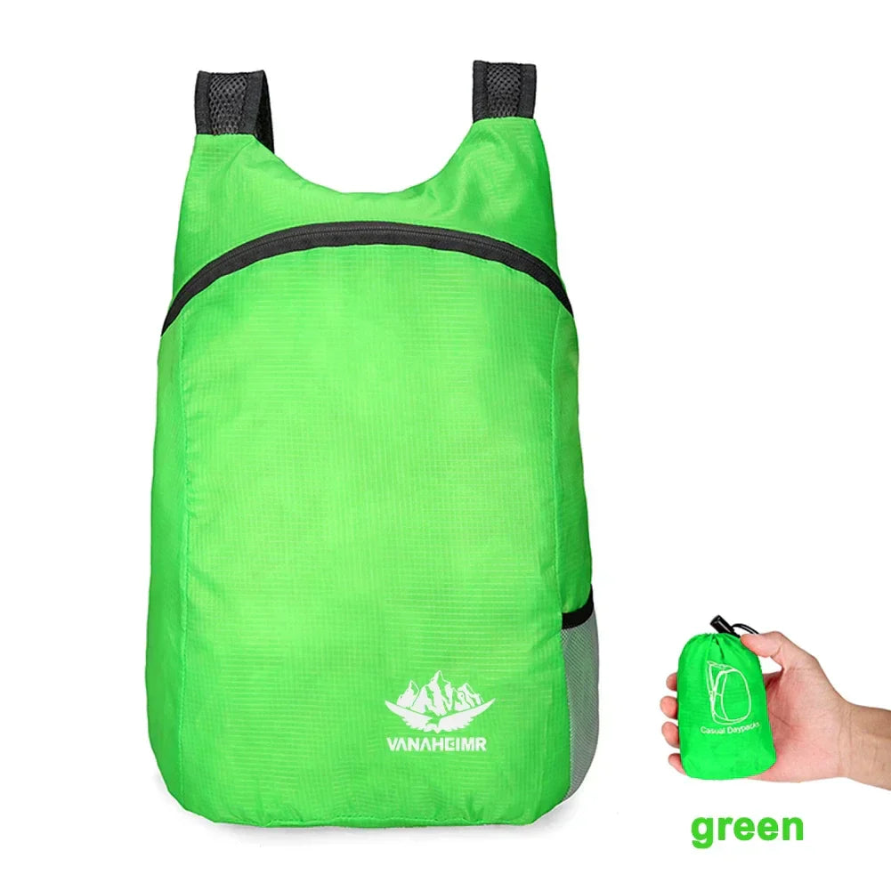 15L Lightweight Packable Backpack Foldable ultralight Outdoor Folding Backpack Travel Sports Bag Hiking Daypack for Men Women
