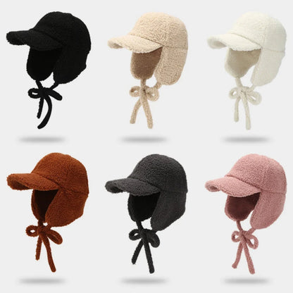 New Thick Warm Bomber Hat Berber Fleece Snow Ski Baseball Earflap Cap Men Women Autumn Winter Hat Male Female Russian Hat