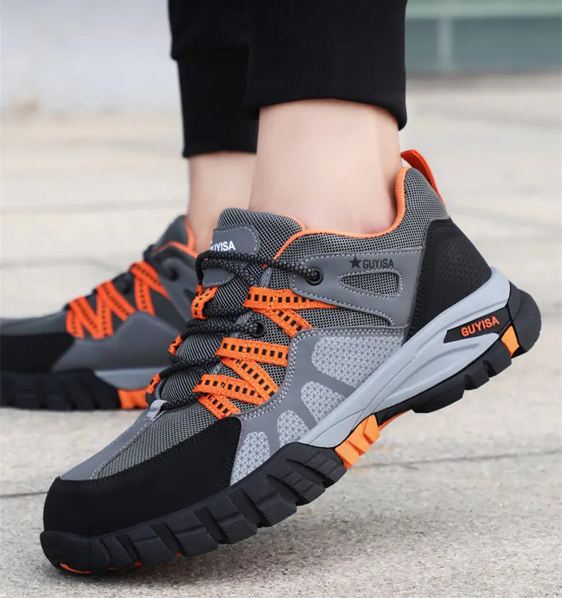 Work shoes with steel toe anti puncture work safety sneakers work man safety shoes anti-slip boots indestructible shoes for men