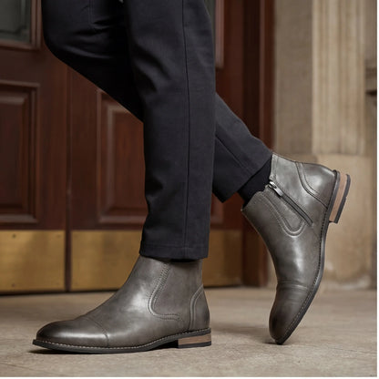 Boots Men Comfortable Fashion 2025 Brand Boots Leather