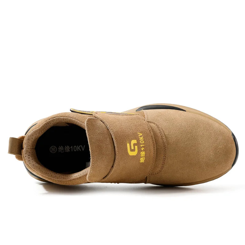 Fashion 2024 Latest 10KV Heat Resistant Welding Shoes Steel Toe Cap Men Work Safety Shoes Nail Proof Anti Smashing Sneakers