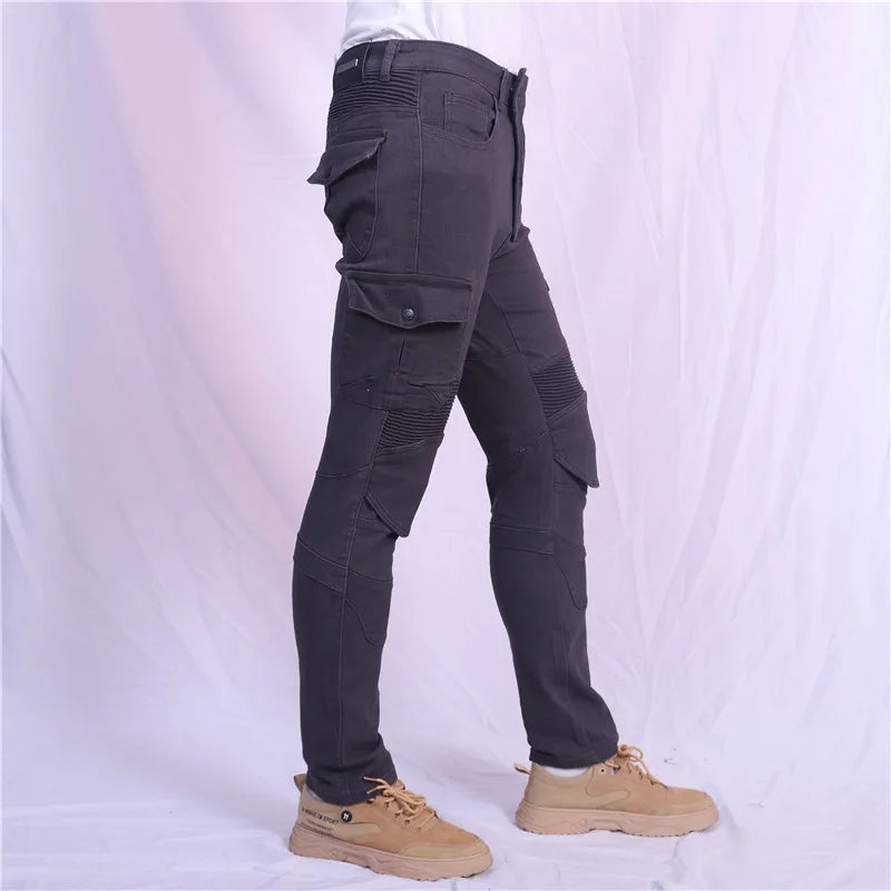 Motorcycle Jeans Pantalones Motocicleta Hombre Featherbed Jeans Standard Version Car Ride Trousers Pant Summer Riding