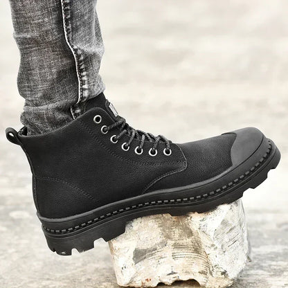 Winter Men Boots Waterproof Leather Boots Keep Warm Mens Ankle Boots Comfortable Man Work Boots Male Snow Boots Men Botas