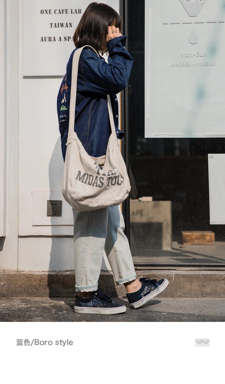 Japanese Retro Printing Canvas Shoes for Men Designer Brand Ancient Cloth Board Shoes Low Top for Lovers Women