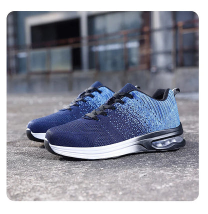 Lightweight Safety Shoes Women Men Air Cushion Work Sneakers Steel Toe Shoes Construction Safety Boots Anti-smash Work Shoes