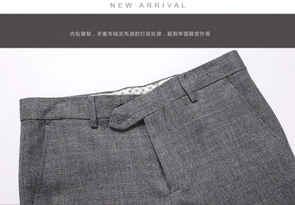 S-6XL Jacket Vest Pants Casual Plaid Retro Business Men's Suit 3Pcs or 2Pcs Set Groom Wedding Dress Blazer Waistcoat Trousers