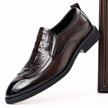 Leather Shoes For Man Genuine Leather Casual Shoes Fashion Business Oxford Shoes High Quality Designer Work Shoes