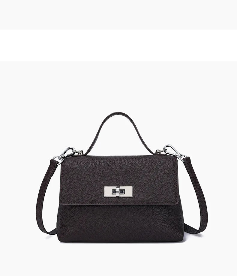 Luxury handbags female crossbody bags small square shoulder bag new fashion 2025 genuine cowhide leather satchel