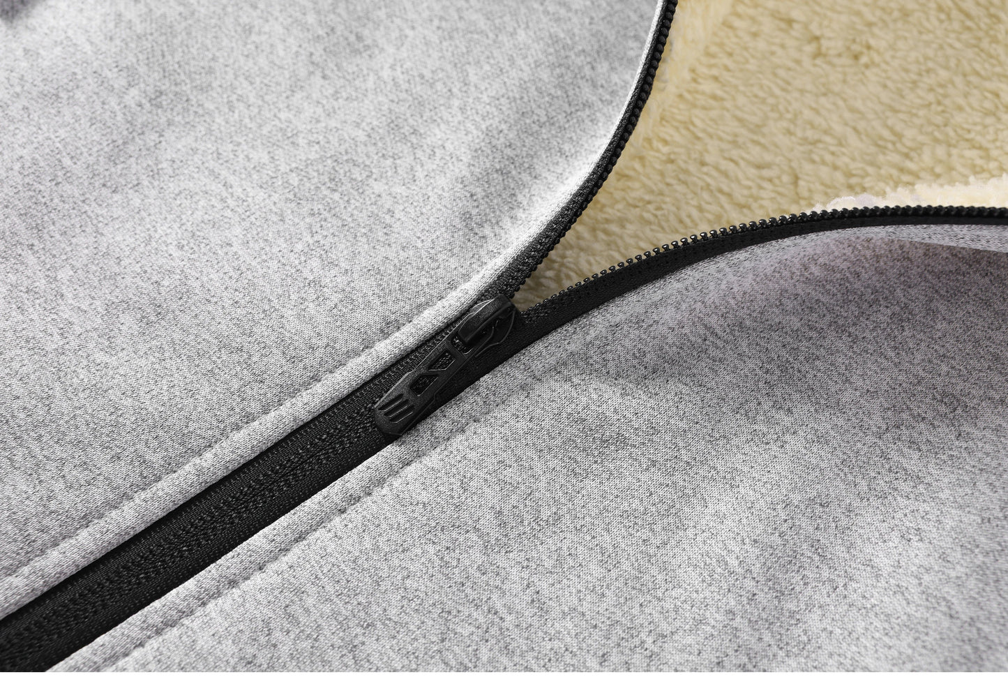 Winter Fleece Jacket Men's Casual Thickened Wool Jacket Warm Zipper Hoodies Cardigan Sports Long Sleeve Sweatshirts Hooded Coat