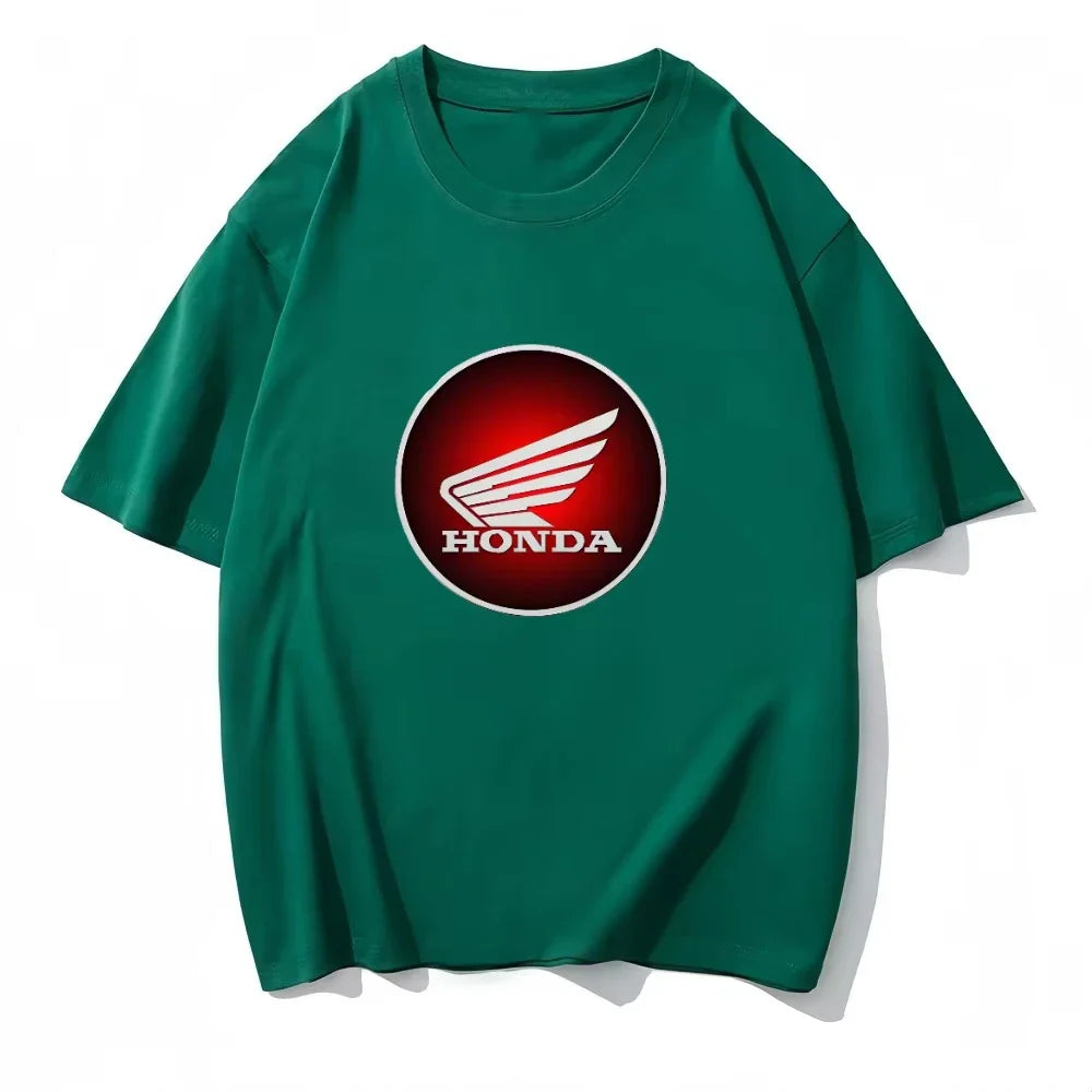 NC750X 2022-2024 - High-quality Round-neck Cotton T-shirt for Both Men and Women A Stylish and Casual Motorcycle Rider Top