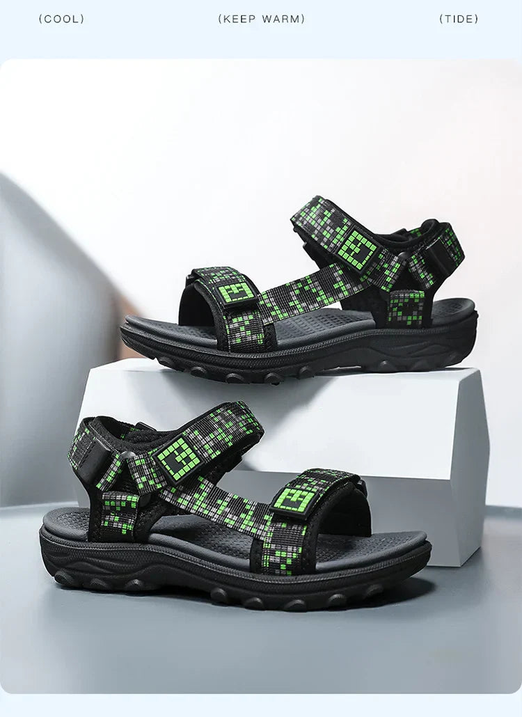 Kids Outdoor Non-Slip Sandals Boys Summer Fashion Beach Shoes Children Breathable Casual Walking Sandials
