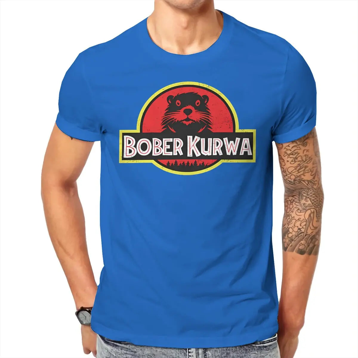 Bober Kurwa Tshirt Graphic Men Tops Vintage Summer Cotton Streetwear T Shirt