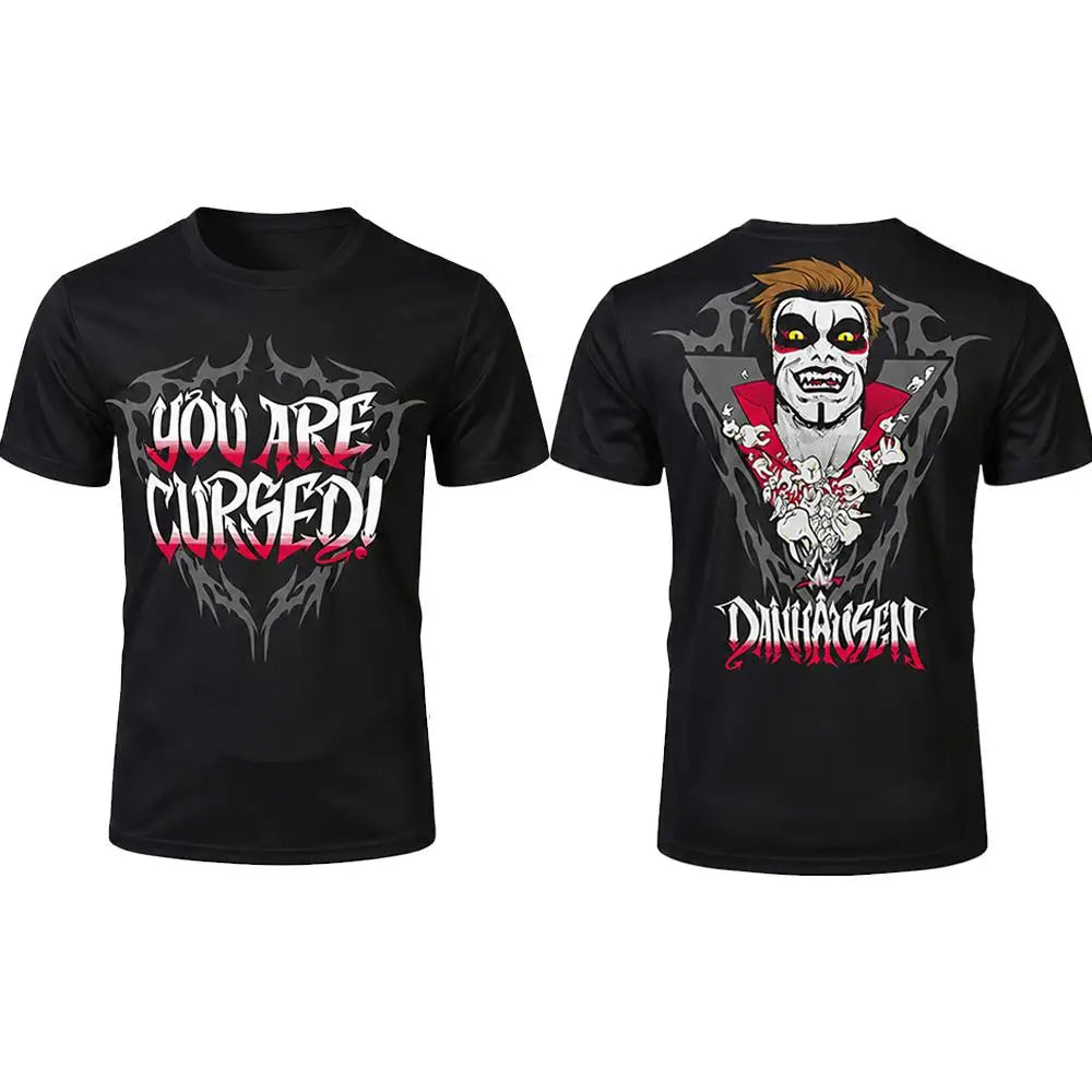 2026 New Danhausen You Are Cursed T-shirt Summer Breathable Quick Drying Wrestler Tee Men's Women's Outdoor Sports Crew Neck Top