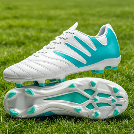 AG FG Outdoor Soccer Boots Breathable PU Fabric Upper TPU Reinforced Sole Wear Resistant Boys Girls Professional Football Shoes