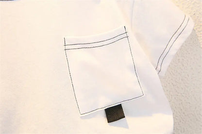 New Summer Baby Boy Kids Clothes Children Clothing Suit Tops Short-sleeve T-shirt Pants 2pcs/set Sport Infant 0-5 Years