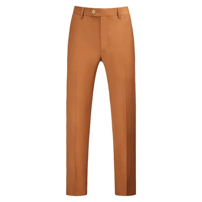 19 Colors High Quality Men's Solid Color Slim Fit Suit Pants Fashion Formal Business Social Groom Wedding High End Trousers