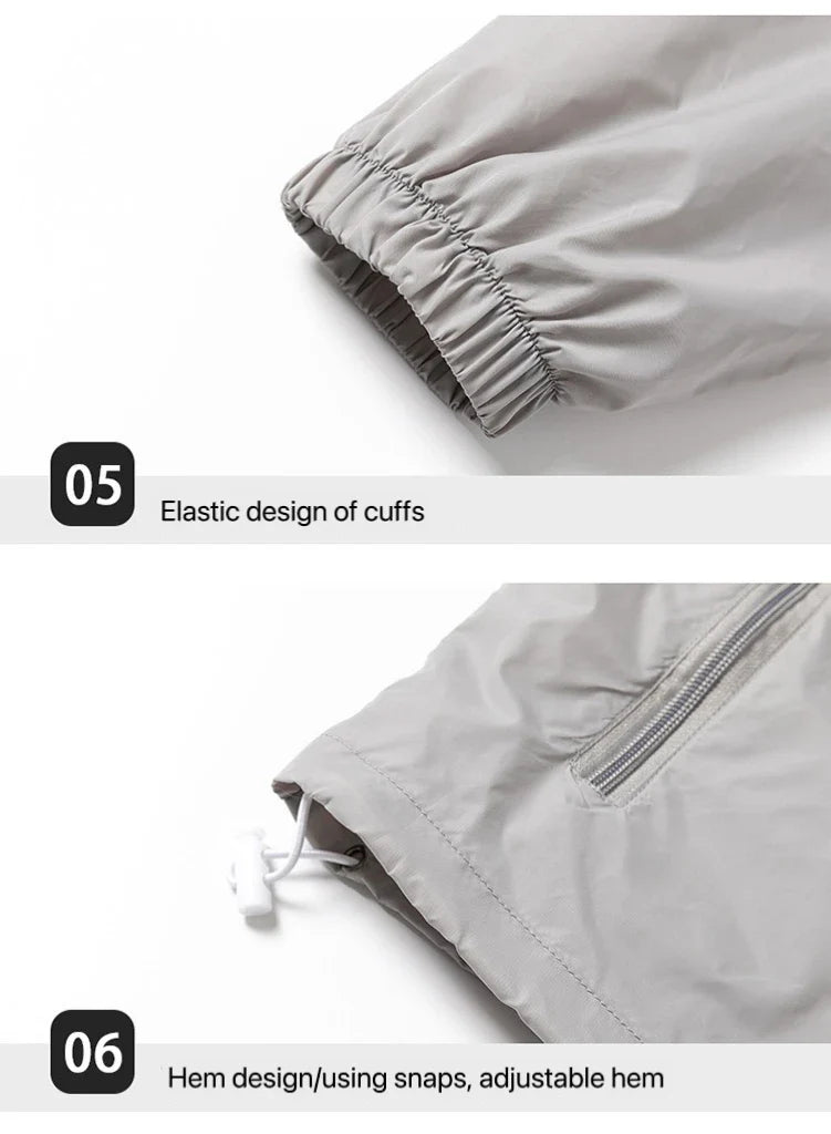 1pcs Breathable Ice Silk Hiking Jacket Outerwear Coat Camping Sun Protection Fishing Hunting Clothe Quick Dry Sunscreen Clothing