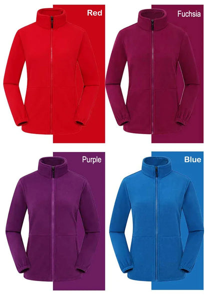 Winter Polar Fleece Jackets Women Windproof Thermal Soft Shell Jacket Outdoor Hiking Camping Skiing Climbing Warm Coat