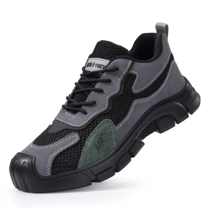 Latest 2024 Fashion Insulation 10KV Men Safety Work Shoes Sneakers Steel Toe Anti Smashing Indestructible Male Footwear