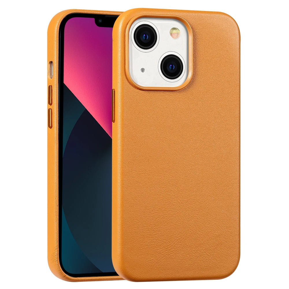 Clearance Sale for Magsafe Case Original Leather for iPhone 12 13 Pro Max 13 Mini Magnetic Wireless Charging Cover
