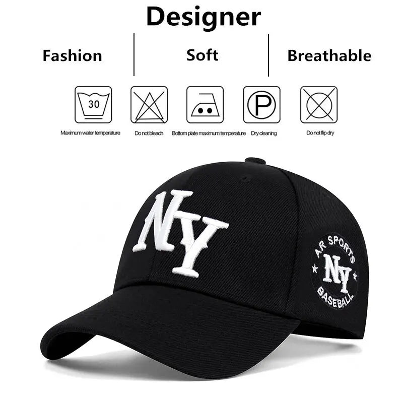 Fashion Letter Embroidery Hip Hop Hats Outdoor Adjustable Casual Baseball Caps Sunscreen Hat