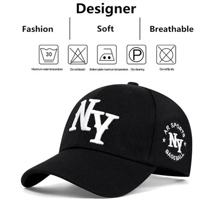 Fashion Letter Embroidery Hip Hop Hats Outdoor Adjustable Casual Baseball Caps Sunscreen Hat