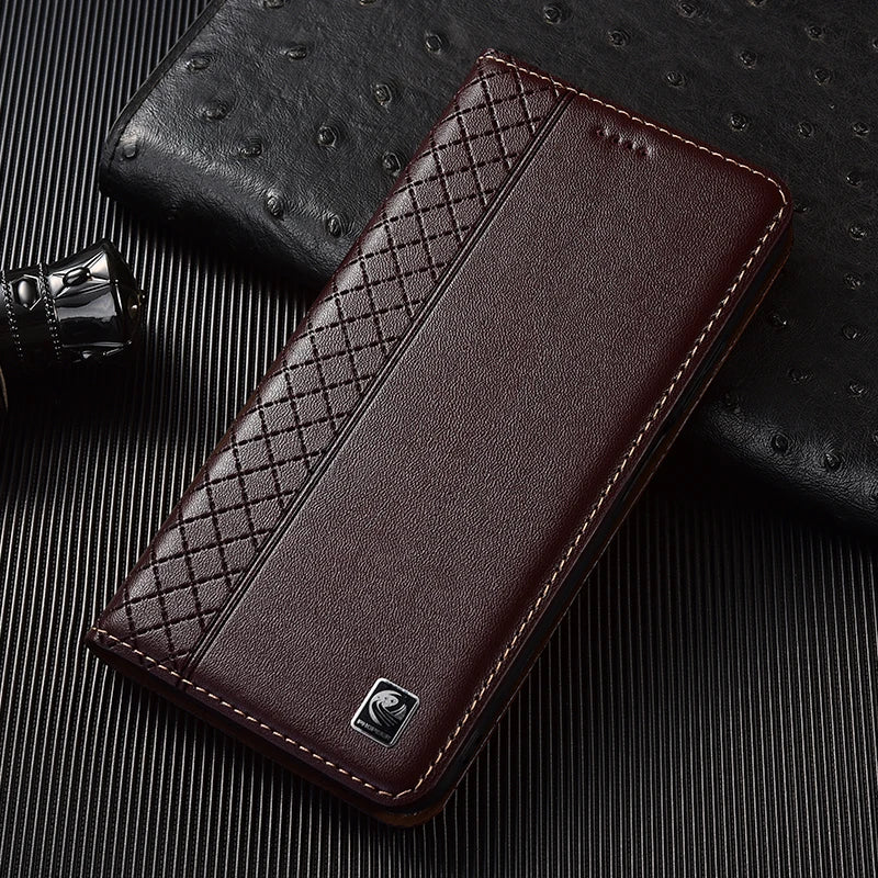 Napa Genuine Leather Case For Apple iPhone 7 8 X XS XR 11 12 13 14 15 16 17 Pro max Plus Phone wallet Flip Cover Cases