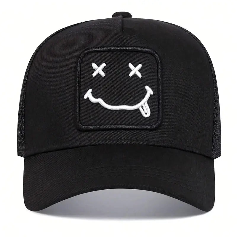Unisex XX Tongue Sticking Embroidery Baseball Net Caps Spring Summer Outdoor Adjustable Casual Hats Sunscreen Hat