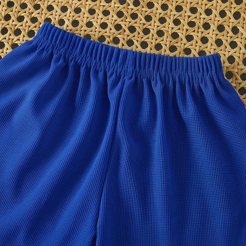 Summer Kids Clothes Sets Boys Sport Vest Shorts Two Piece Suit Girls Fashion Outfits Children's Breathable Sleeveless Tops Set