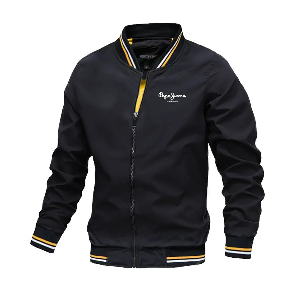 2025 Spring Summer Bomber Jacket Men Black Casual Slim Fit Baseball Mens Jackets New Autumn Fashion High Quality Jackets for Men