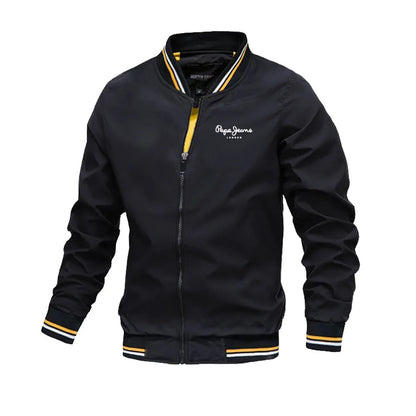 2025 Spring Summer Bomber Jacket Men Black Casual Slim Fit Baseball Mens Jackets New Autumn Fashion High Quality Jackets for Men