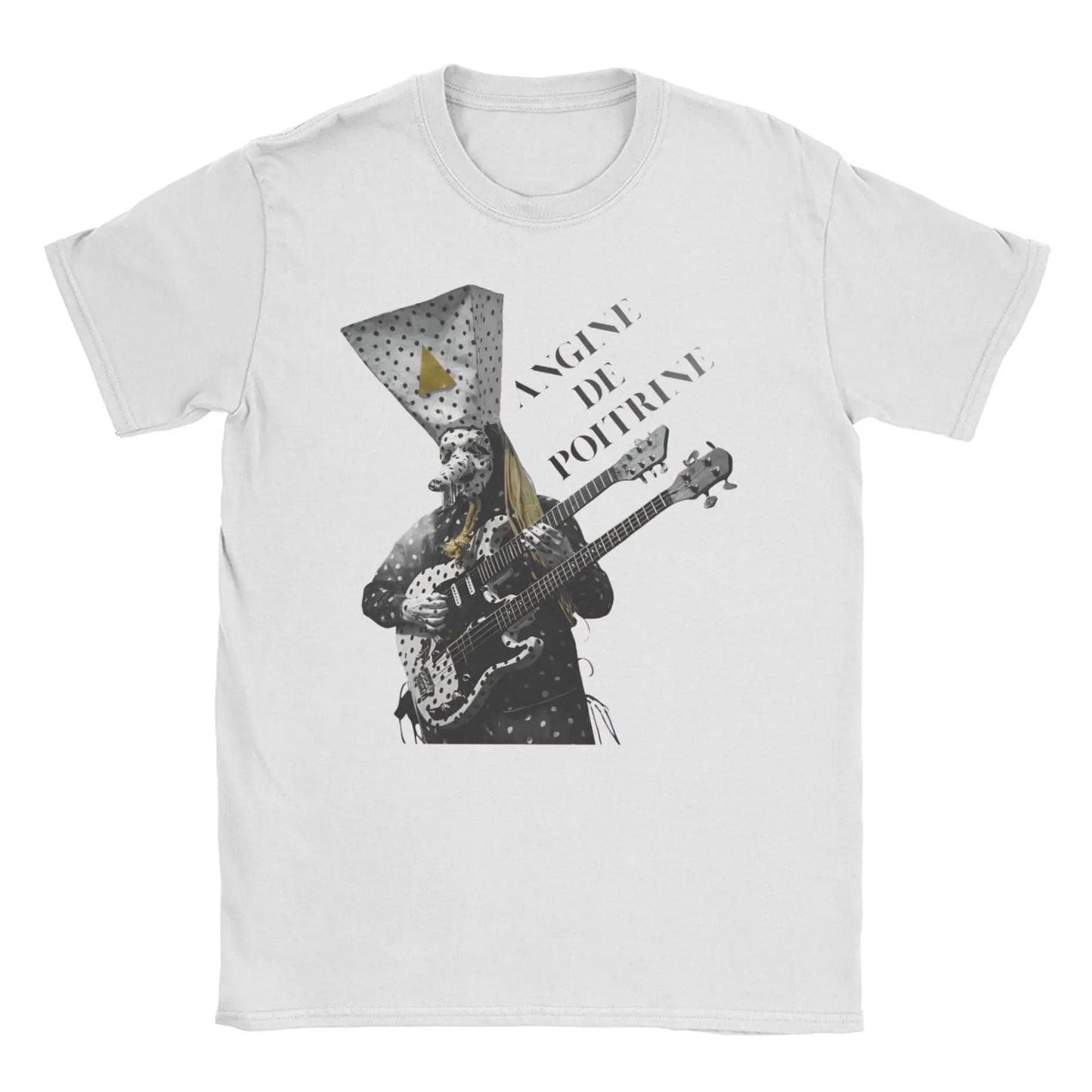 Printed Angine De Poitrine Rock Band T Shirt For Unisex  Cotton T-shirts Short Sleeve Clothes
