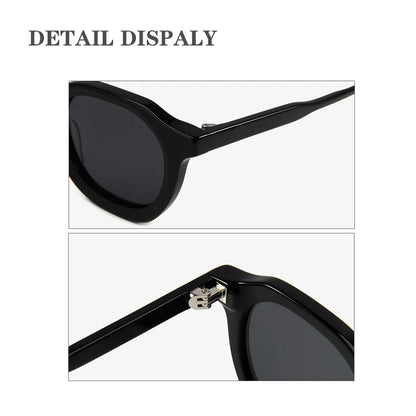 2026 New Fashion Handmade Acetate Polarized Sunglasses Women Portable Sun Glasses Men Narrow Edge Eyeglasses Prescription Custom