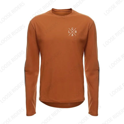 Men's Motorcycle Lrga Jersey MTB BMX Mountain Bike T-Shirt Long Sleeve Downhill Loose Rider Jersey MX Endurance Race Clothing