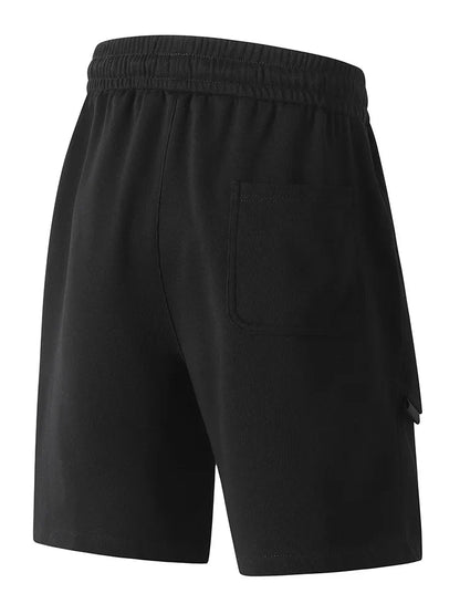 Summer Men's Knit Casual Shorts Cotton-Blend Cool Comfort Sport Shorts Relaxed-Fit Gym Shorts Asian Size M-4XL