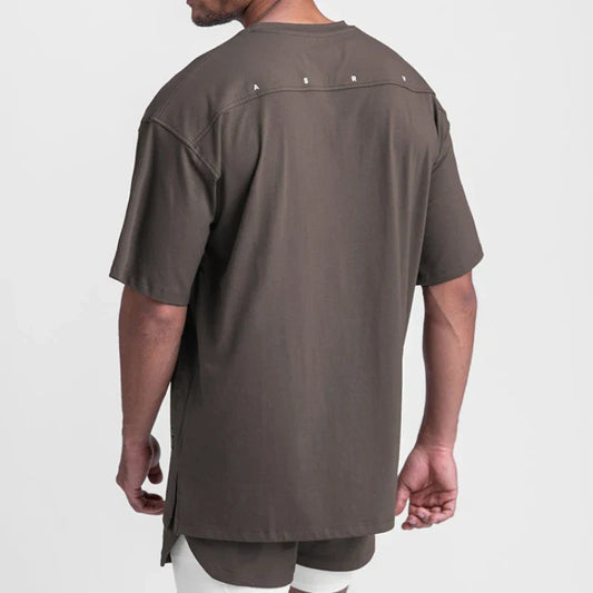Men's Gym Splicing Quick Dry T-Shirt Breathability Patchwork Short Sleeve Sport T Shirt Fitness Shirt Trainer Sportswear