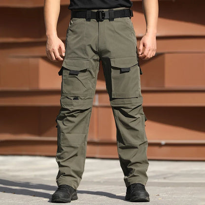 Outdoor Waterproof Work Pants Men Field Combat Tactical Trousers Spring Autumn Wear-Resistant Multi-pocket Training Cargo Pants
