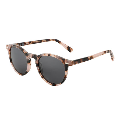 2026 Fashion Round Polarized Sunglasses Women Uv400 Protection Shade High-quality Acetate Retro Sun Glasses ZS6215