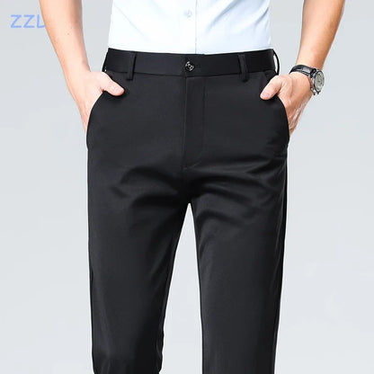 Golf pants Men Spring Summer Elastic Pants Quick Drying Quality Business Casual Pants