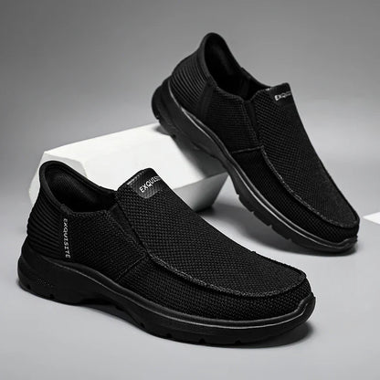 New Summer Breathable Canvas Shoes Men Loafers Slip On Sneakers Fashion Casual Men Shoes Lightweight Flats Men Driving