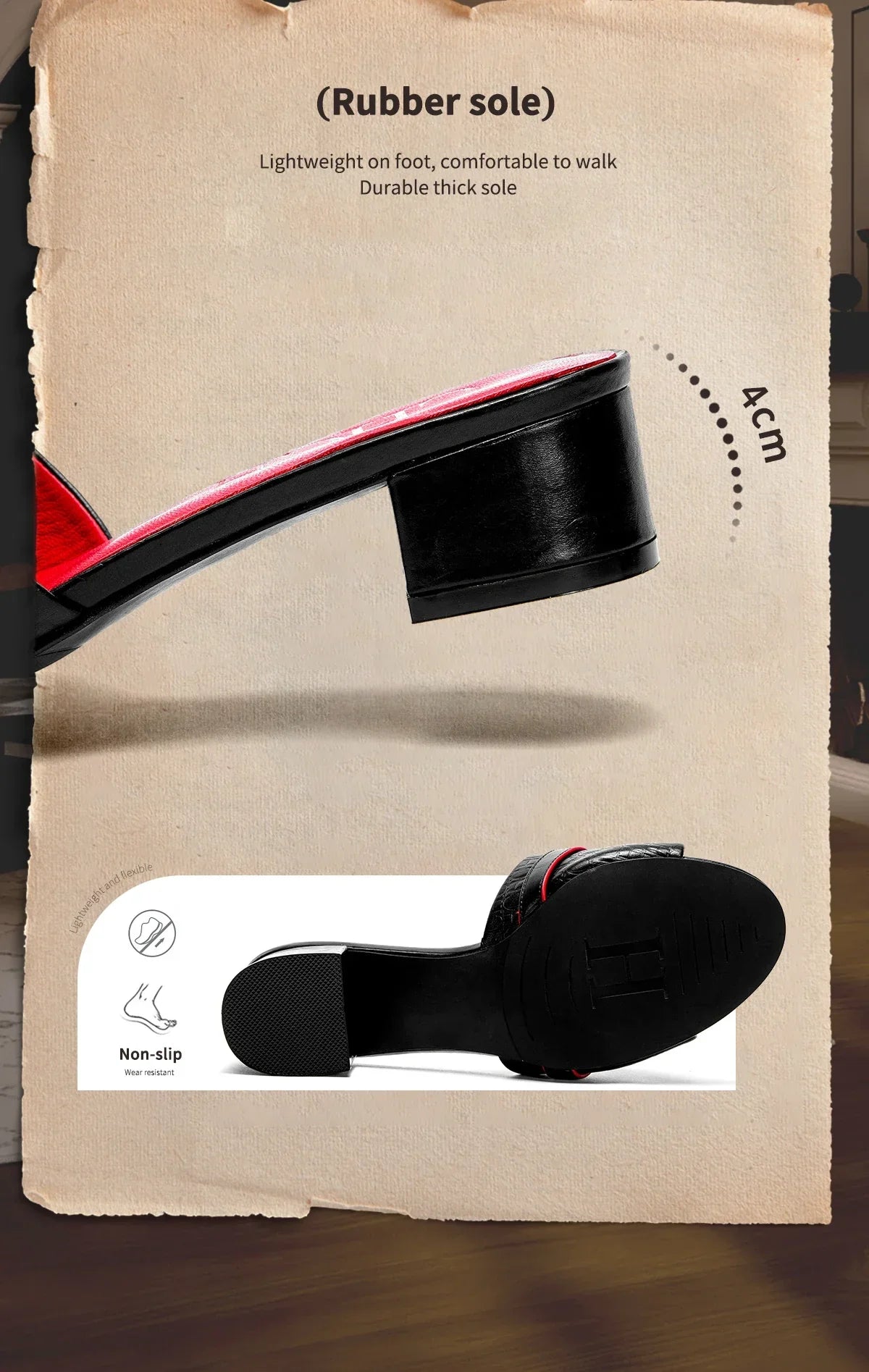 Women's Outdoor Sandals Simple and Comfortable Classic Style Fashion Summer Ladies Slippers Low Heel  Retro Versatile