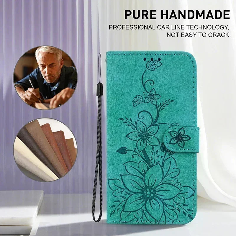 Leather Phone Case For iphone 15 14 13 12 11 Pro Max XS XR 7 6 6 6s Plus SE SE3 se4 2024 Wallet Lanyard Cover