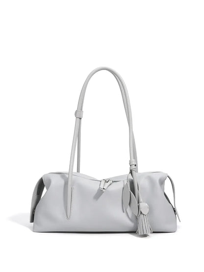 2026New Women's Casual Top Grain Leather Shoulder Bag Large Capacity Soft Pillow Handbag Underarm Tote for Daily Commute