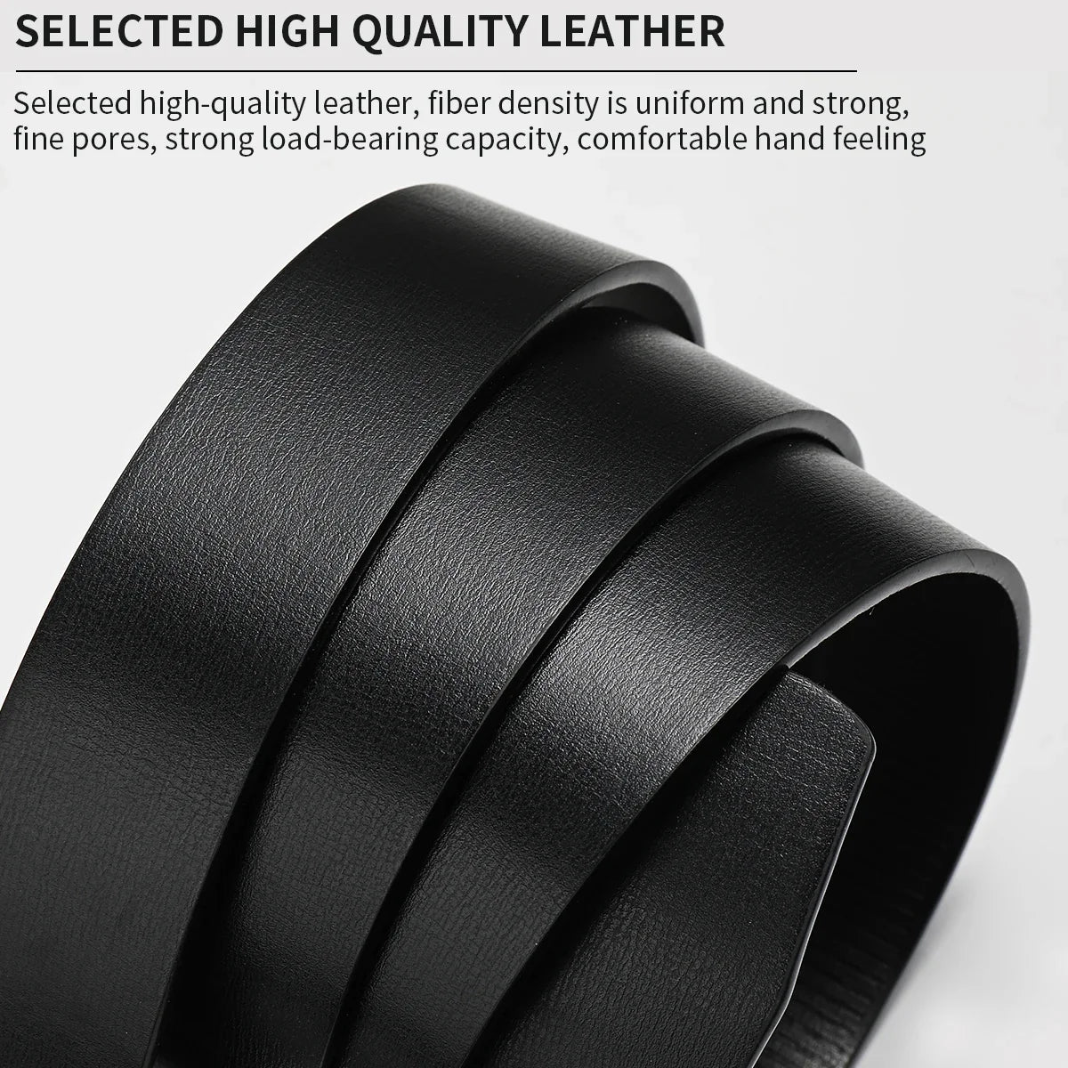 2026 New Product Belt Men's High Quality Toothless Automatic Buckle Casual Men Belt Men's Business Fashion Belt